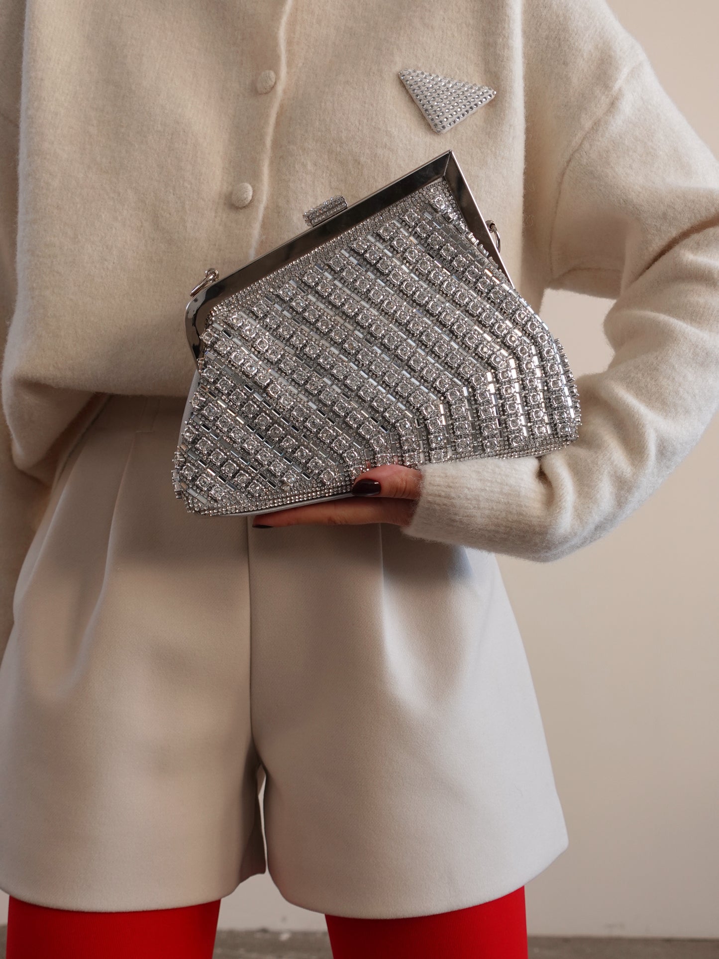 CLUTCH FAIRMONT - ARGENTO Y803