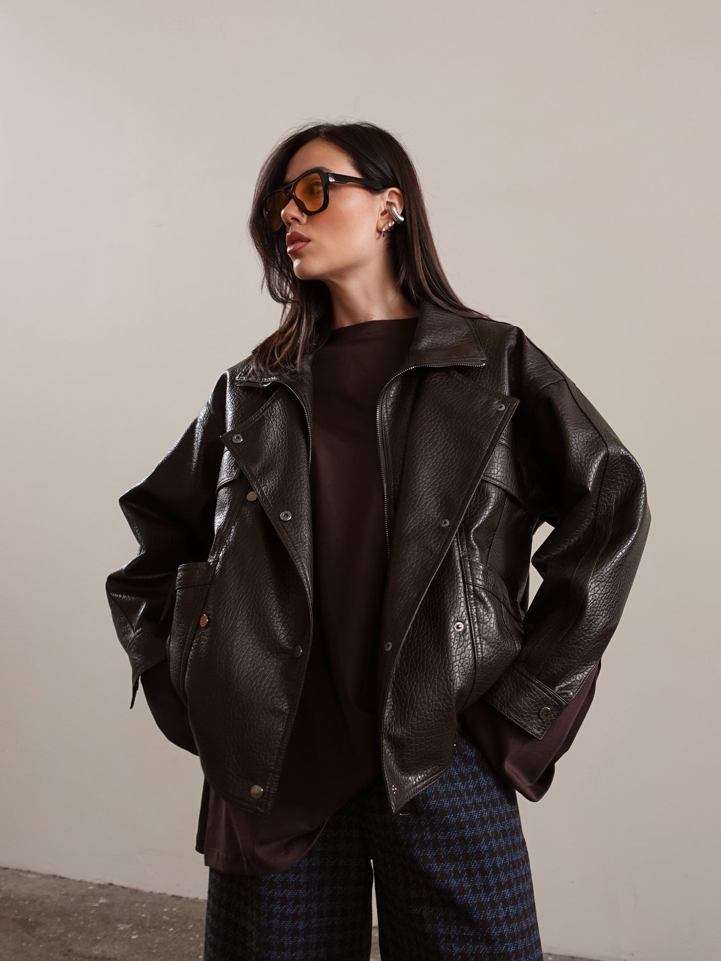 CHIODO JAPAN IN ECOPELLE - CIOCCOLATO 16182