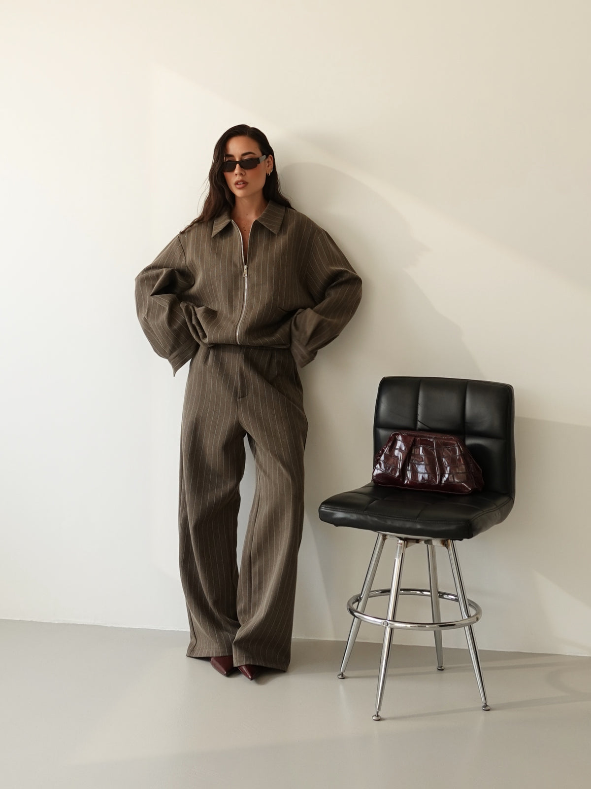 GIACCA GESSATA CON ZIP - FANGO 9030