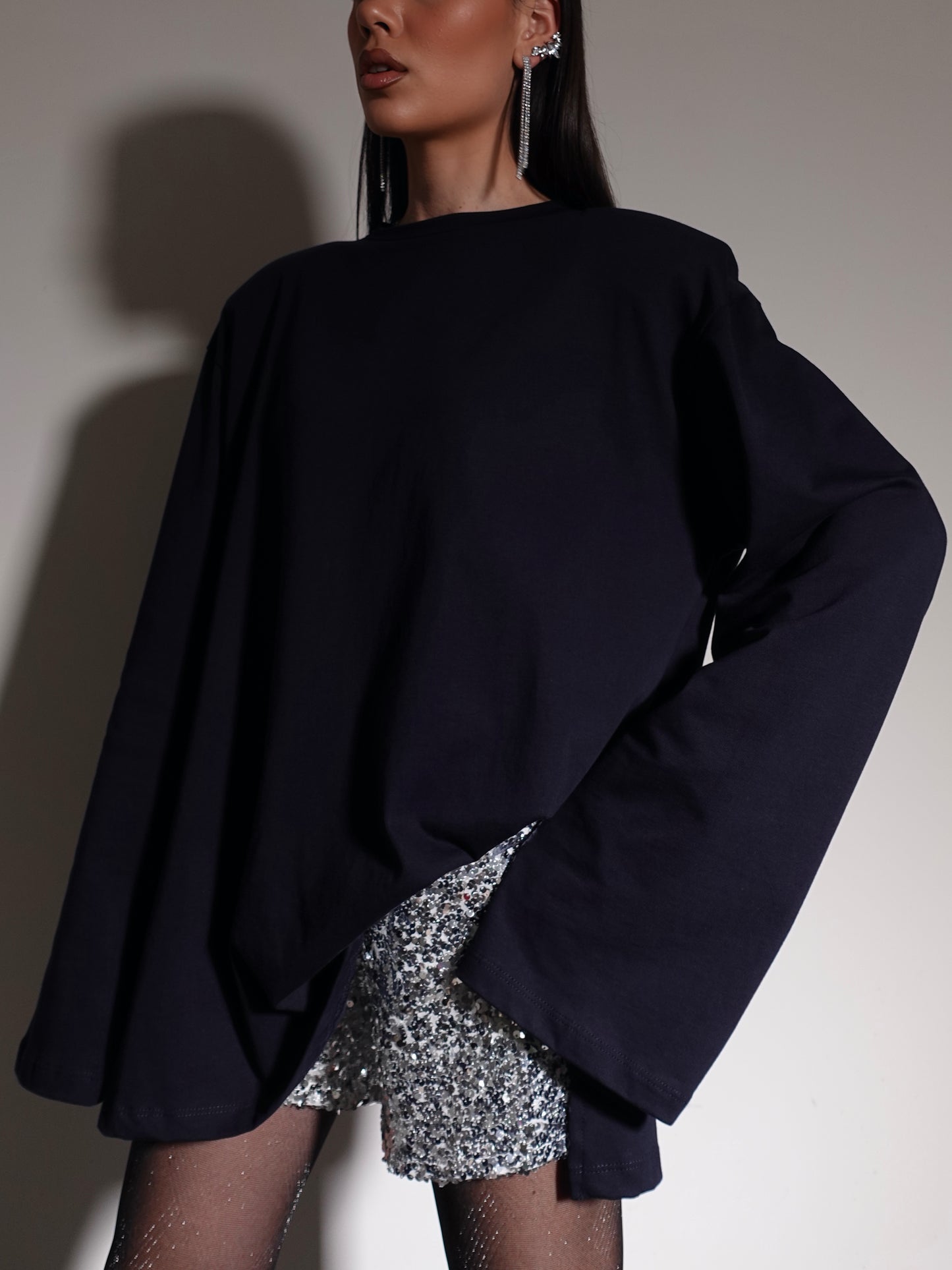 LONG SLEEVE CON SPALLINE - BLU