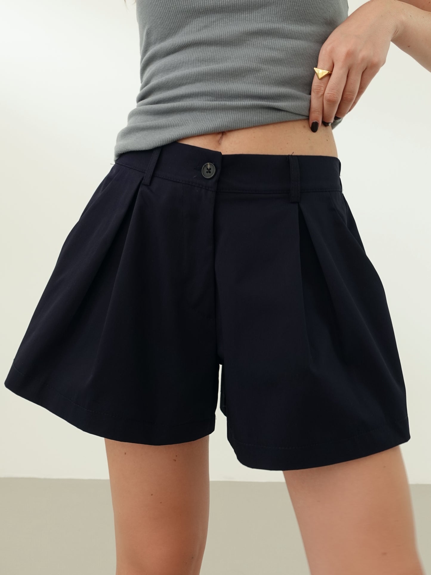 SHORTS 100% COTONE - BLU 12685