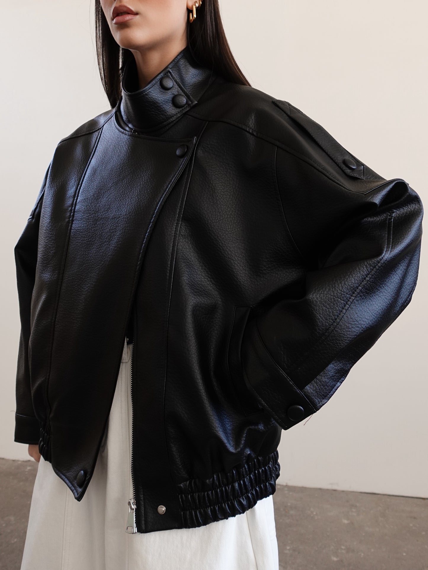 GIACCA IN ECOPELLE MAVERICK - NERO 8670