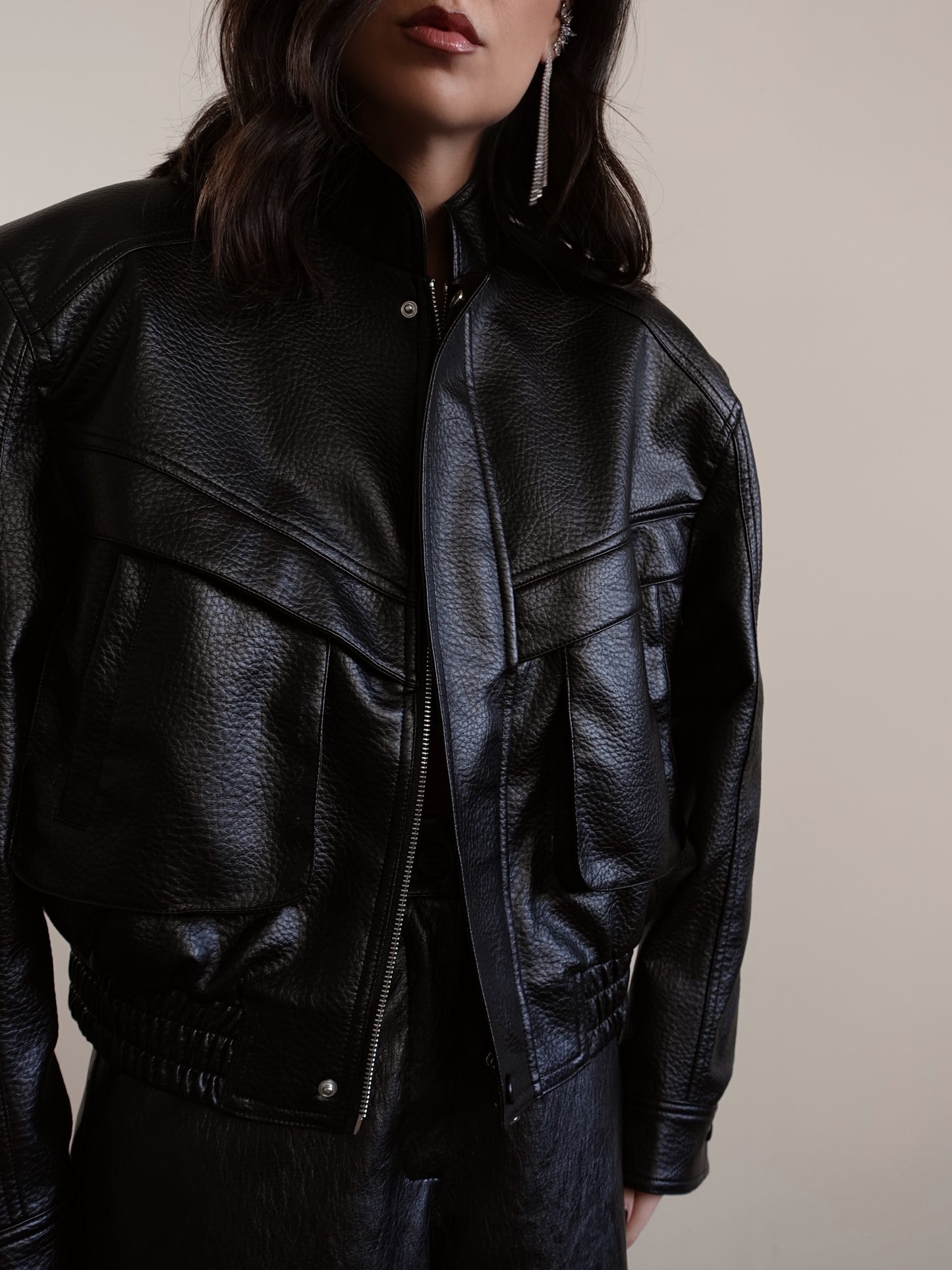 BIKER IN ECOPELLE - NERO 2202