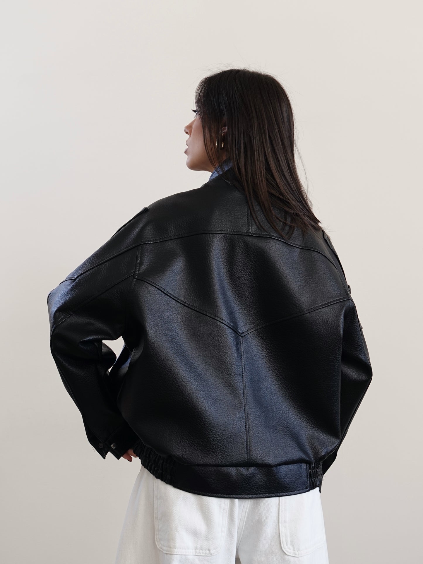 GIACCA IN ECOPELLE MAVERICK - NERO 8670