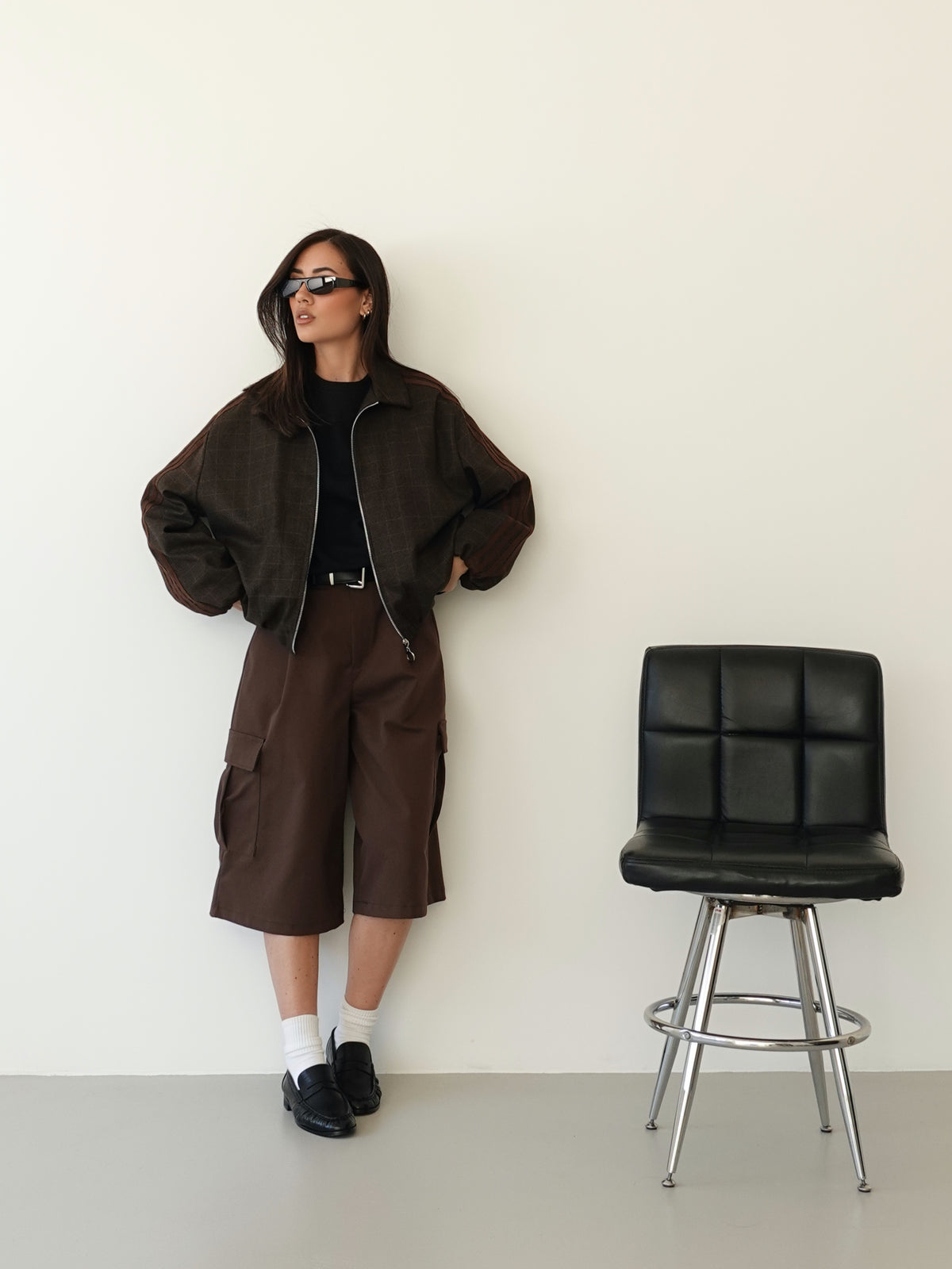 BERMUDA CARGO BAGGY FIT - CIOCCOLATO 21082
