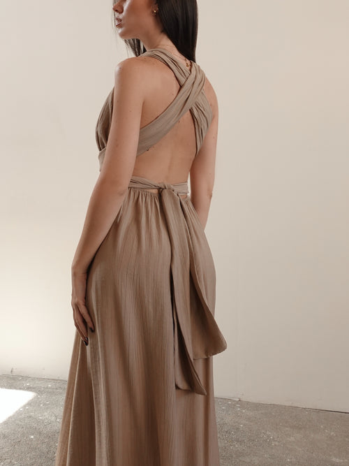 LONG DRESS CLEOPATRA - SABBIA 5277