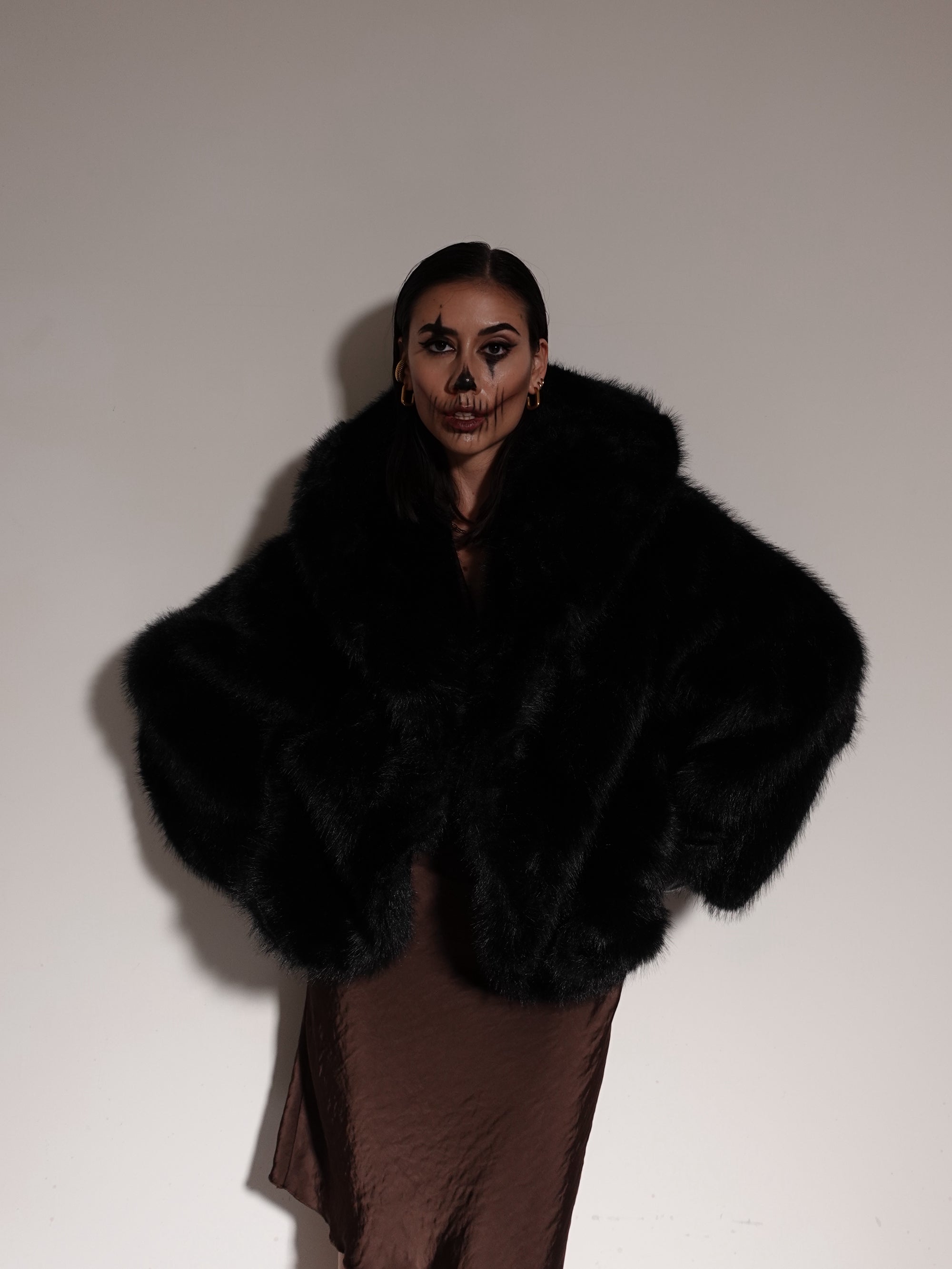 ECOFUR CON CAPPUCCIO MONTREUX - NERO 544