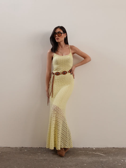 LONG DRESS COACHELLA - GIALLO 25883