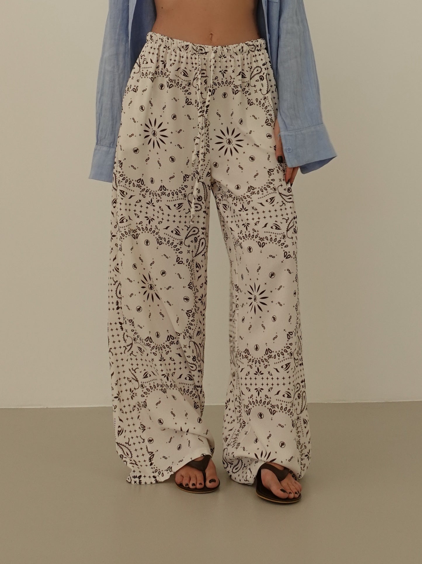 PANTALONI LEGGERI FANTASY - PANNA 006414