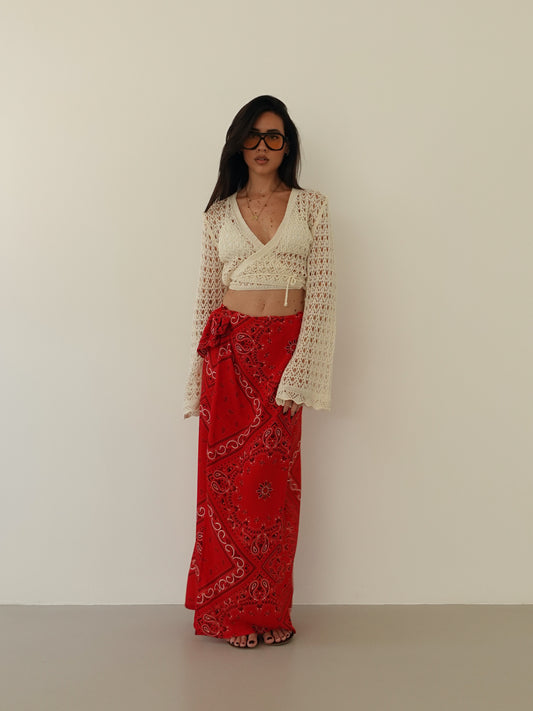 GONNA BANDANA LONGUETTE - ROSSO 709788