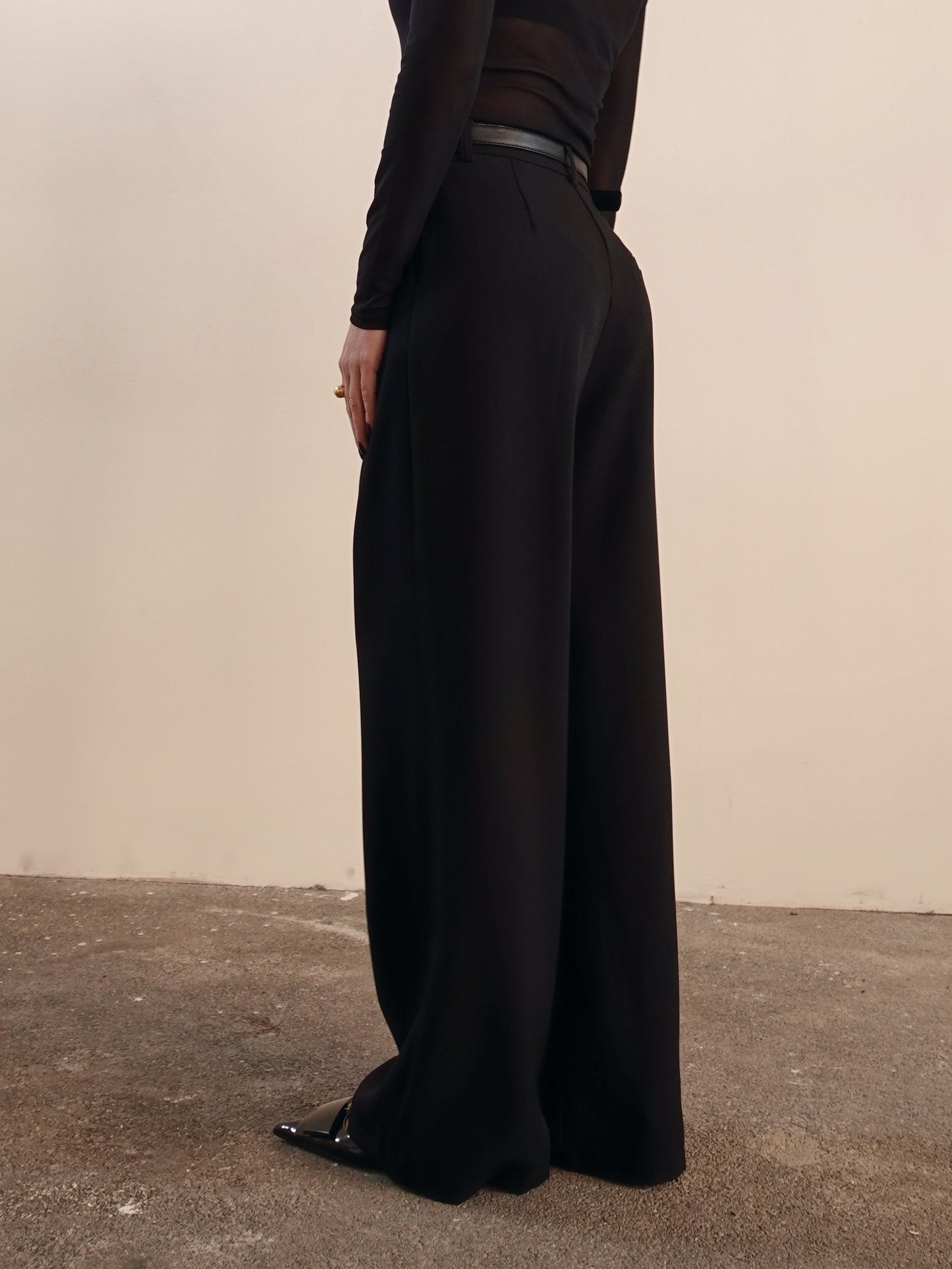 PANTALONI A PALAZZO LISBONA - NERO 68806