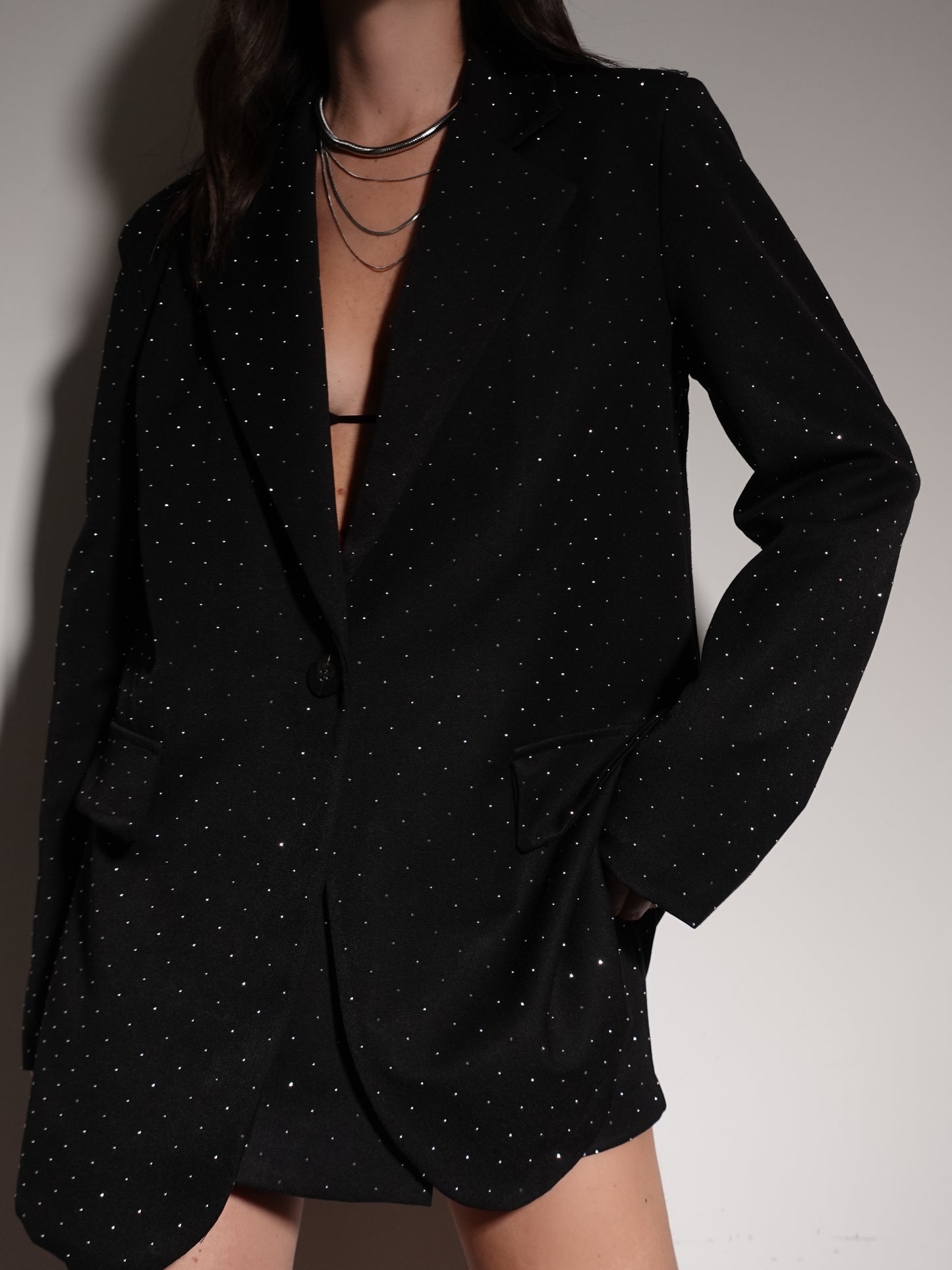 GIACCA SHINE - NERO 9001