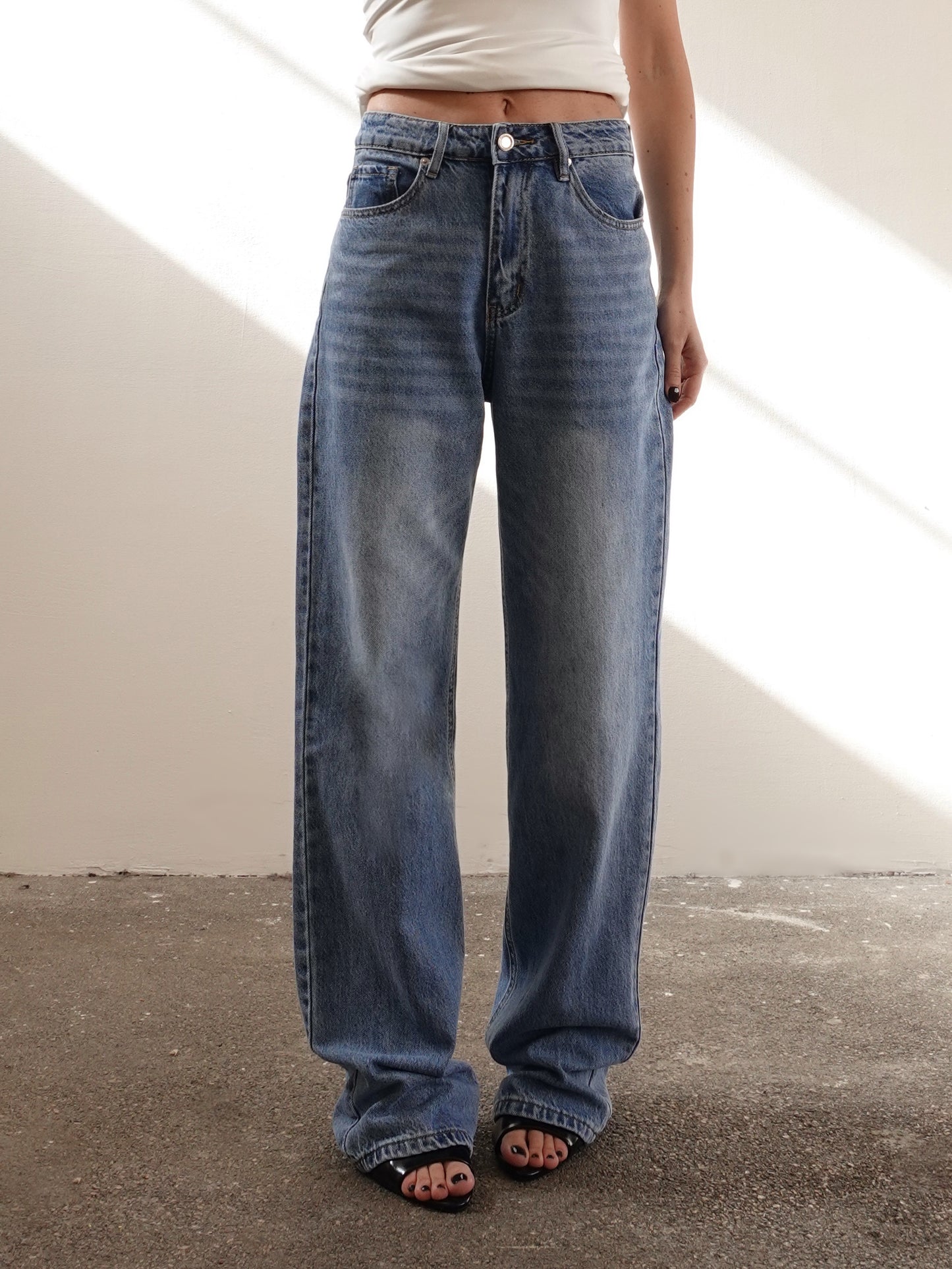 JEANS STRAIGHT FIT - LAVAGGIO MEDIO 130
