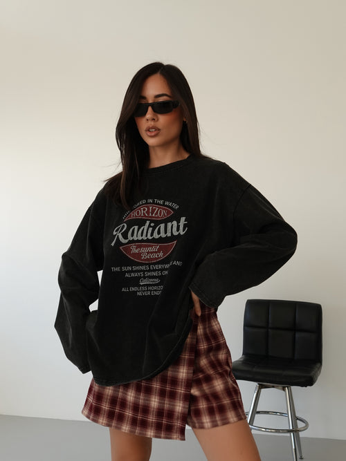 LONG-SLEEVE RADIANT - NERO SLAVATO 26205