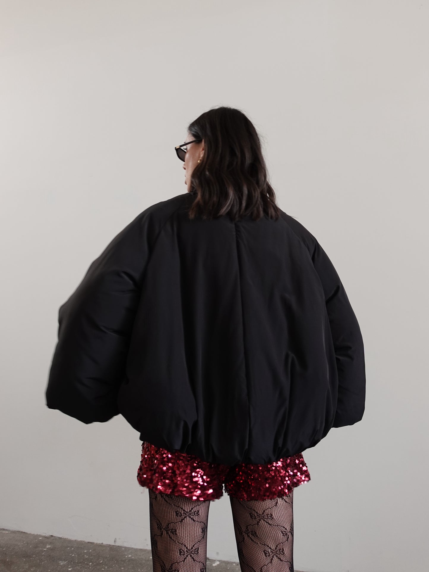 BOMBER OVERSIZE BALLOON - NERO 0050
