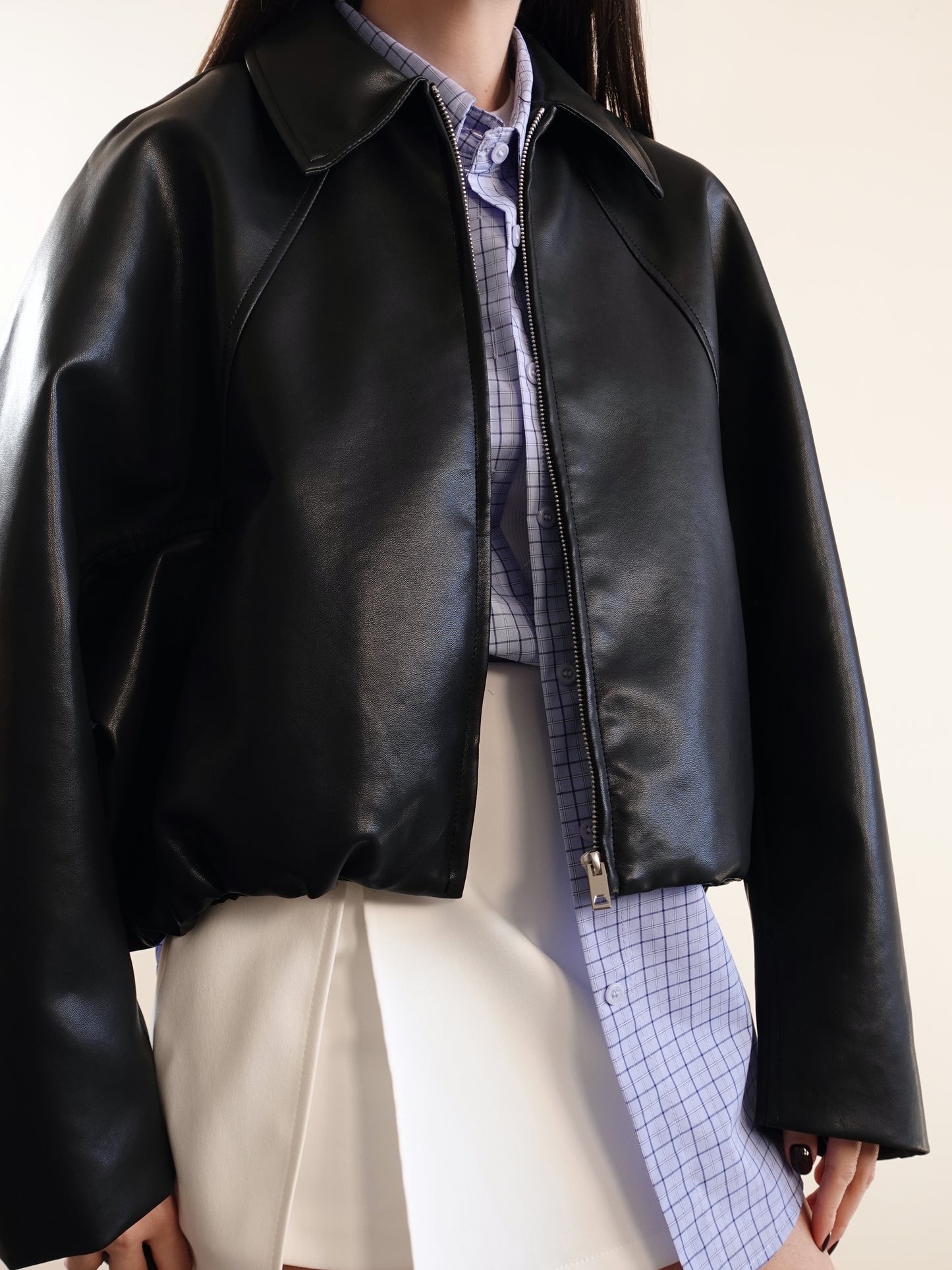 GIACCA IN ECOPELLE MURCIELAGO - NERO 7107