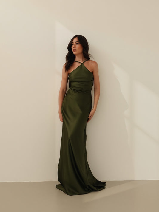 LONG DRESS DIANE - VERDE 60536