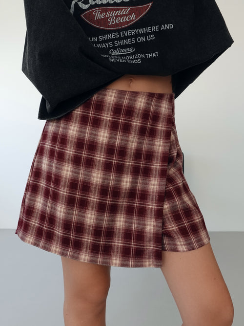 PANTAGONNA A QUADRI - BURGUNDY 268331