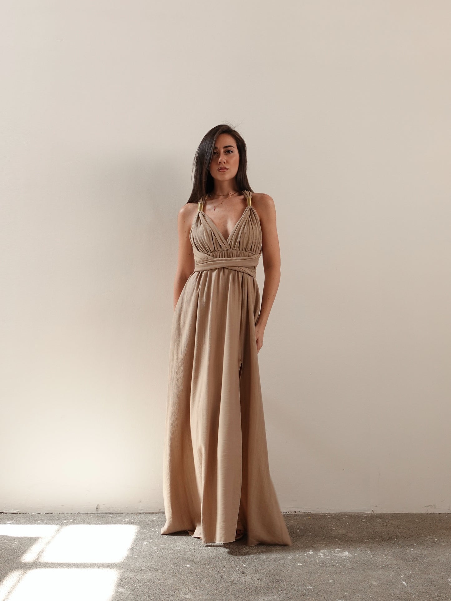 LONG DRESS CLEOPATRA - SABBIA 5277