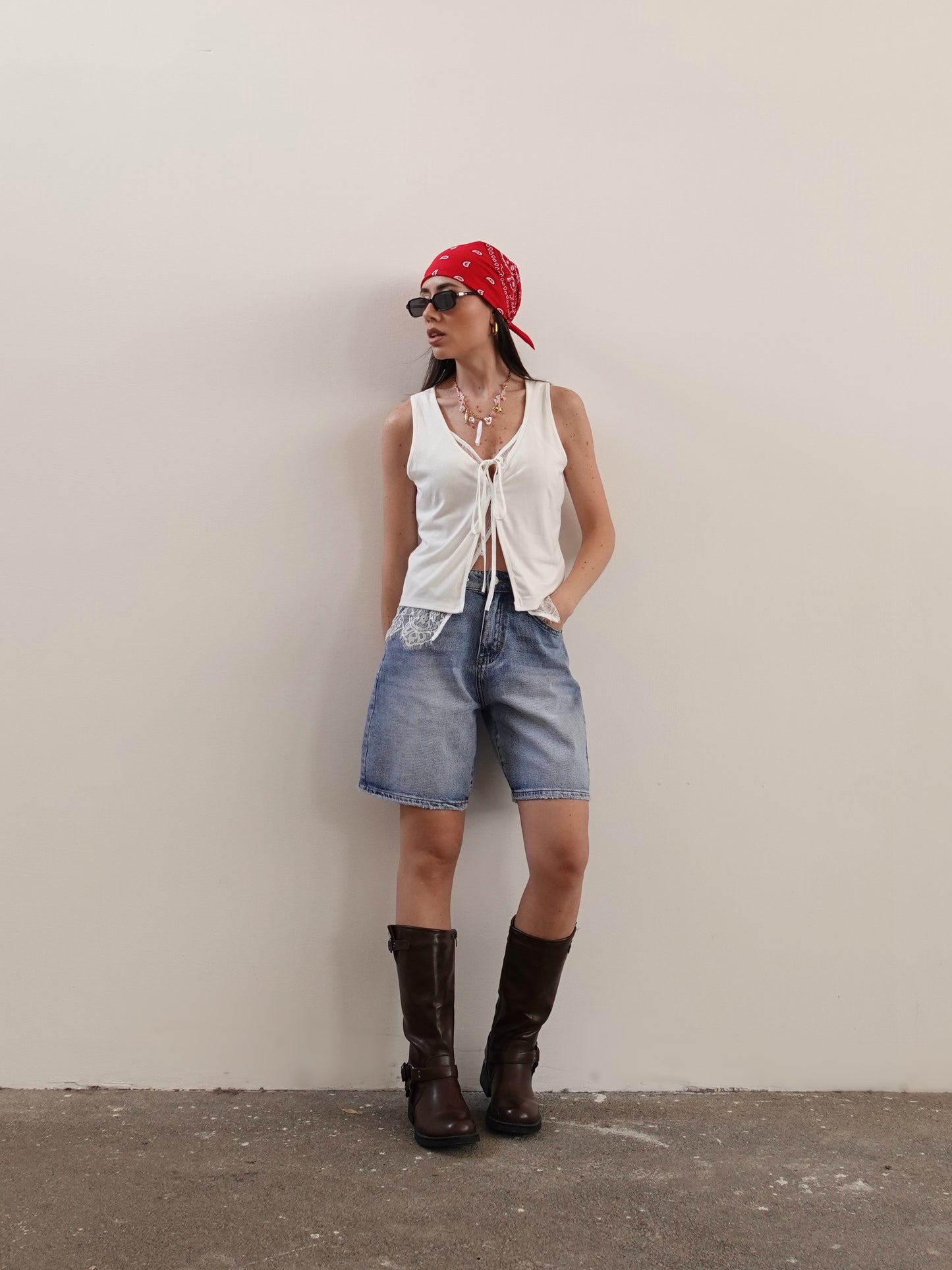 BERMUDA IN DENIM BASIC - LAVAGGIO MEDIO D311