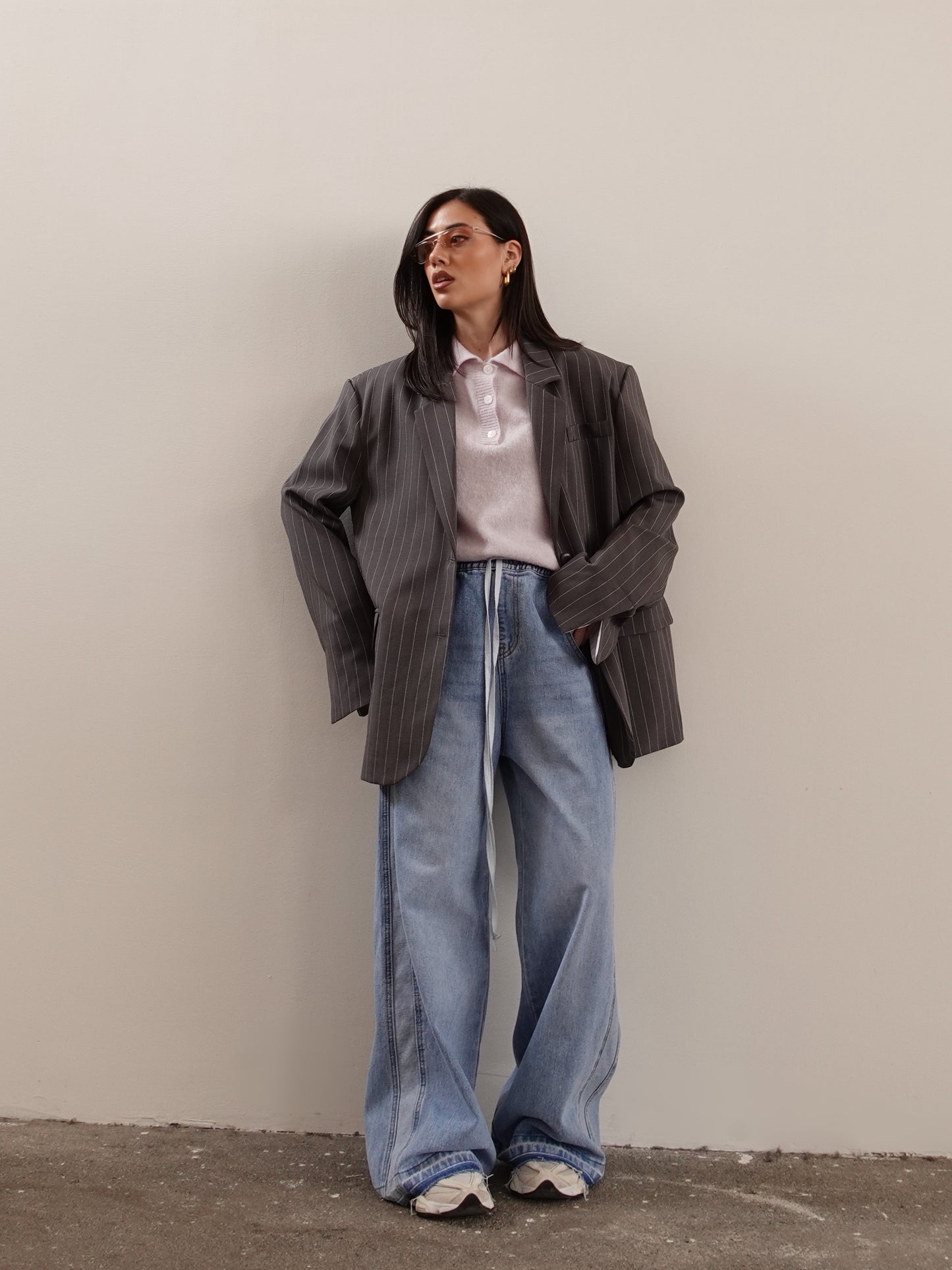 JOGGERS IN DENIM - LAVAGGIO CHIARO 010