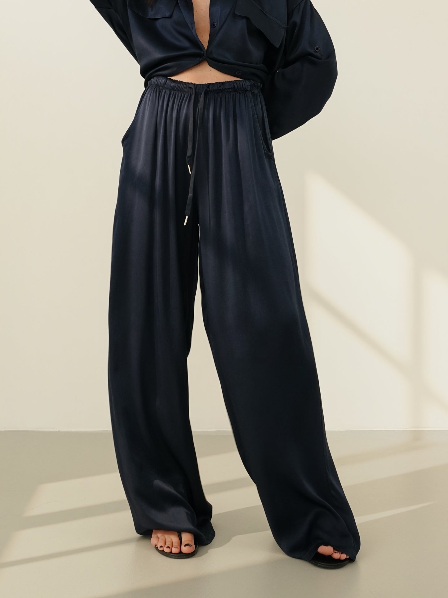 PANTALACCIO SATIN - BLU NOTTE 24205