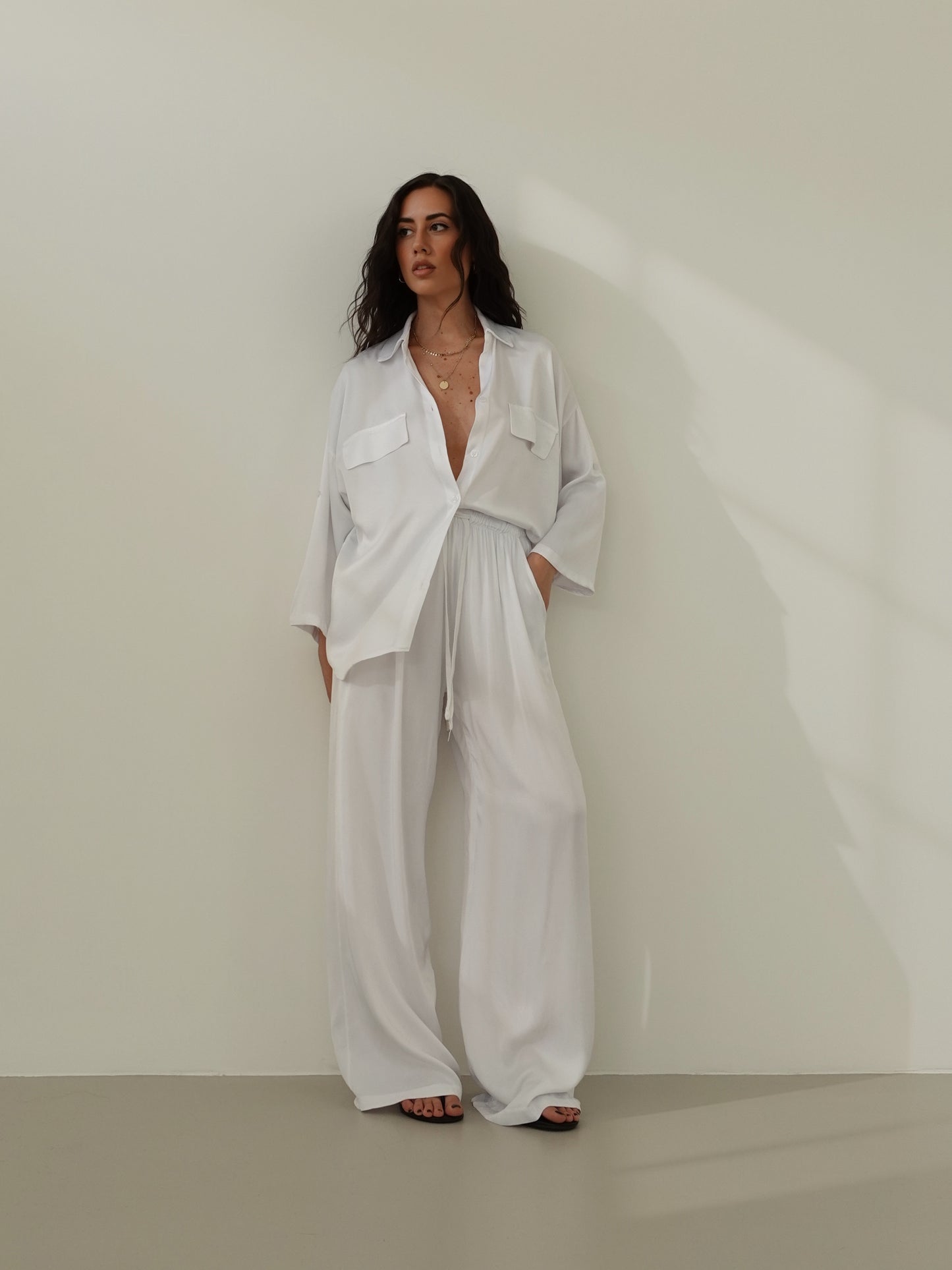 PANTALACCIO SATIN - BIANCO 24205