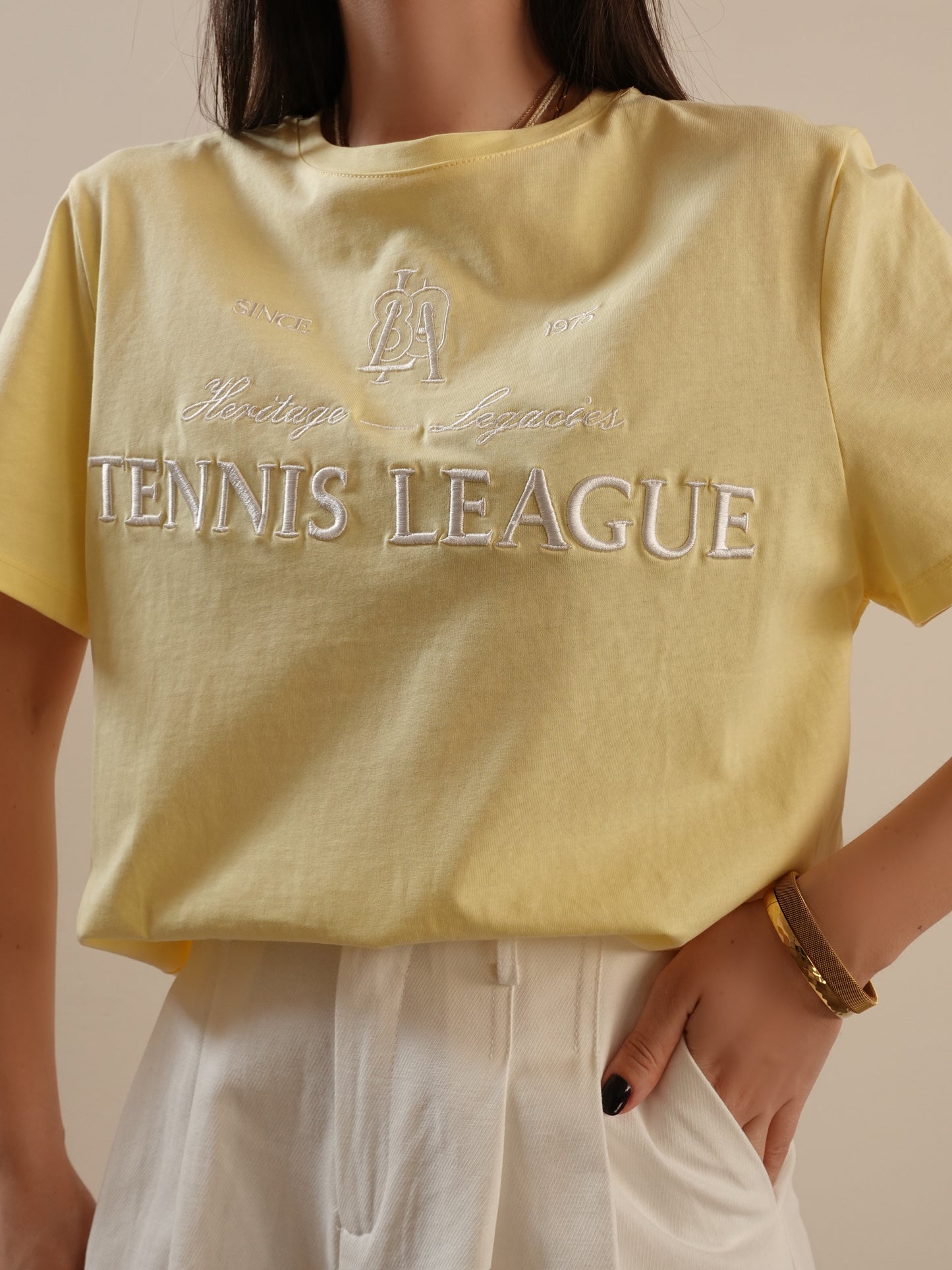T-SHIRT TENNIS LEAGUE - GIALLO 4844