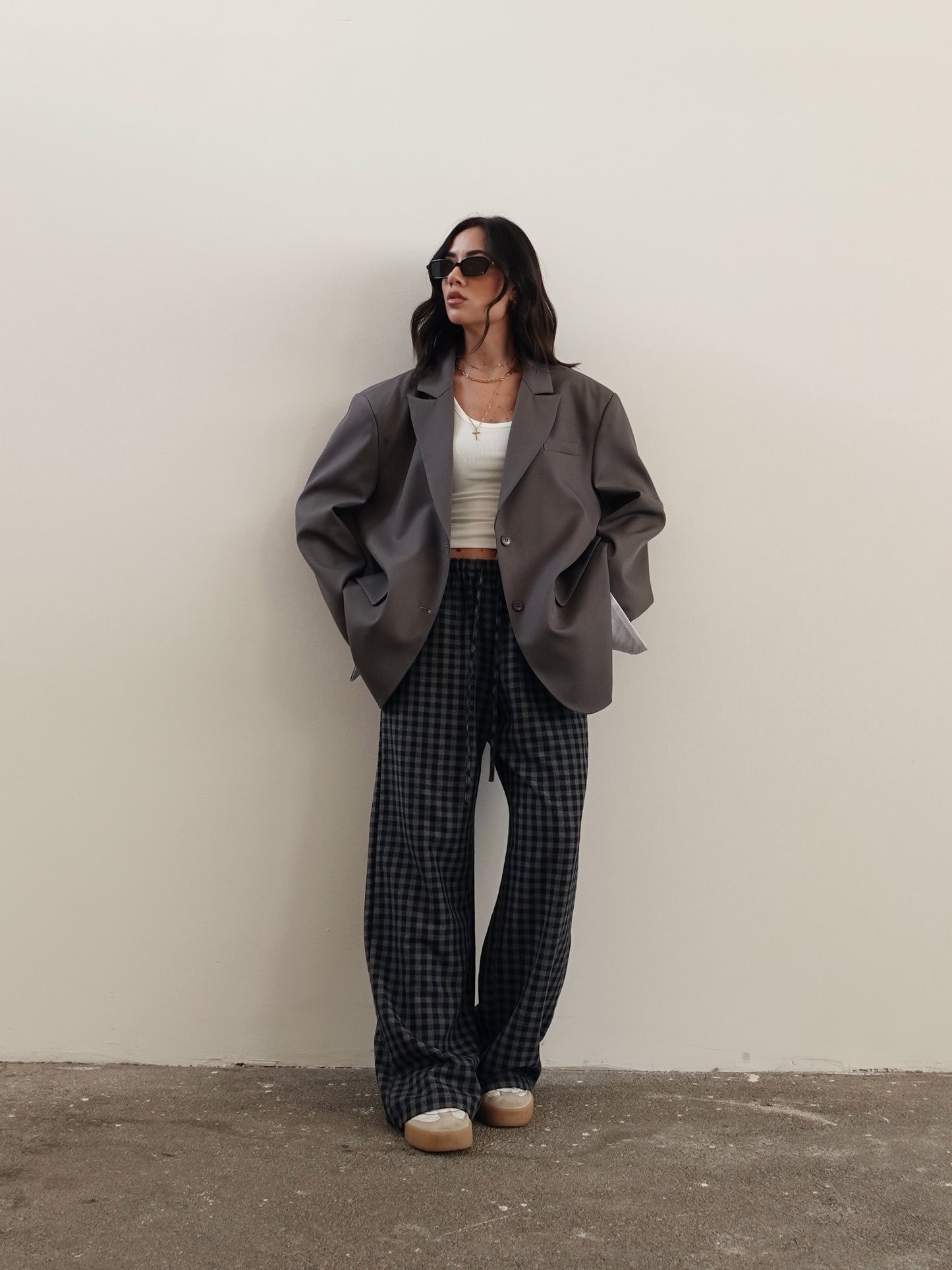 BLAZER OVERSIZE TIMES SQUARE - GRIGIO 3151