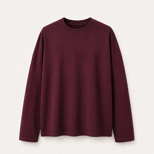 LONG-SLEEVE BASIC LUMINA - WINE LD6024