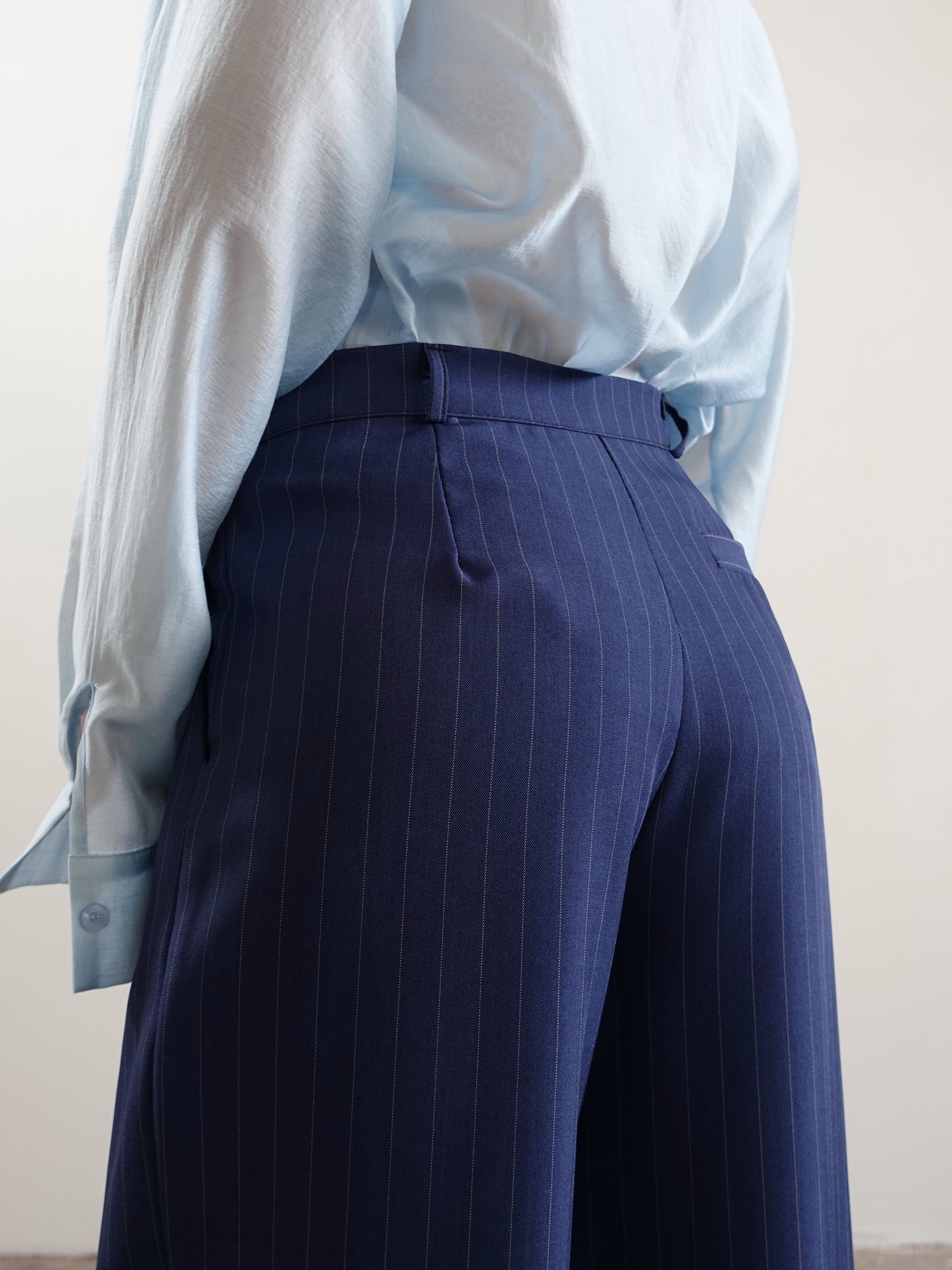 PANTALONI GESSATI PRAGA - BLU 13121