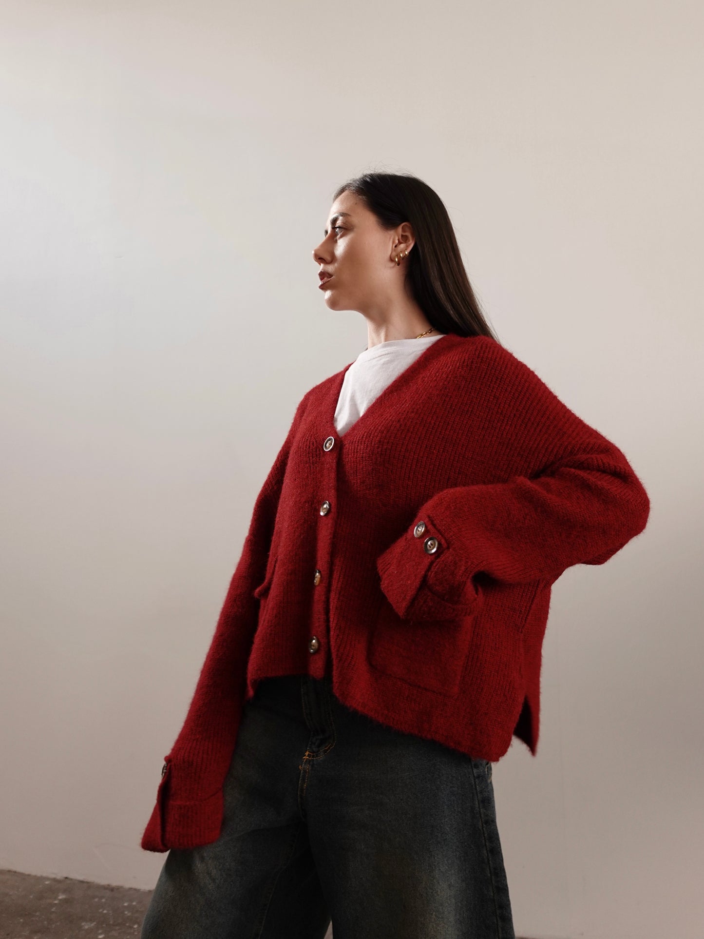 CARDIGAN IN LANA COURMAYEUR (+ COLORI) 7100