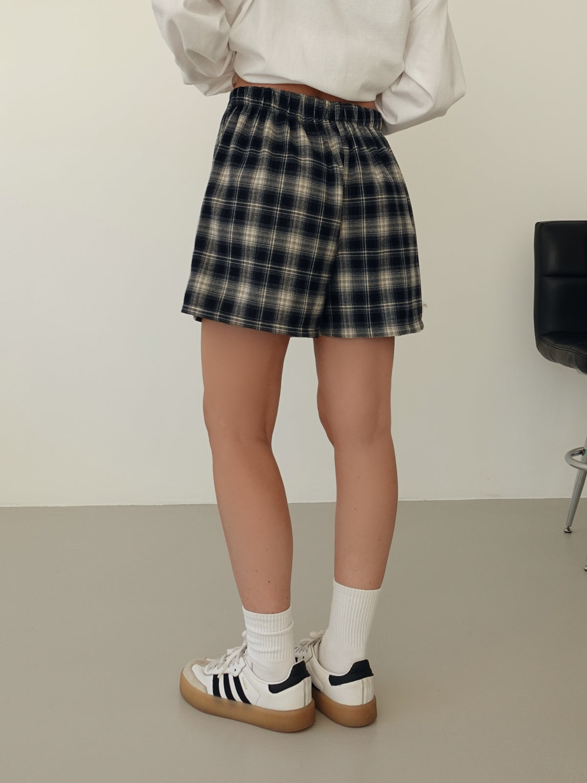 PANTAGONNA A QUADRI - BLU 268331