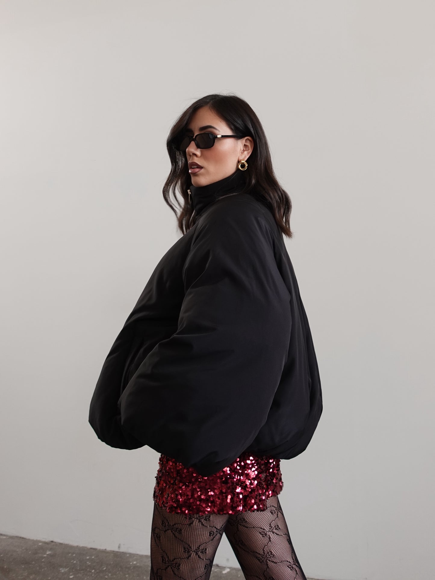 BOMBER OVERSIZE BALLOON - NERO 0050