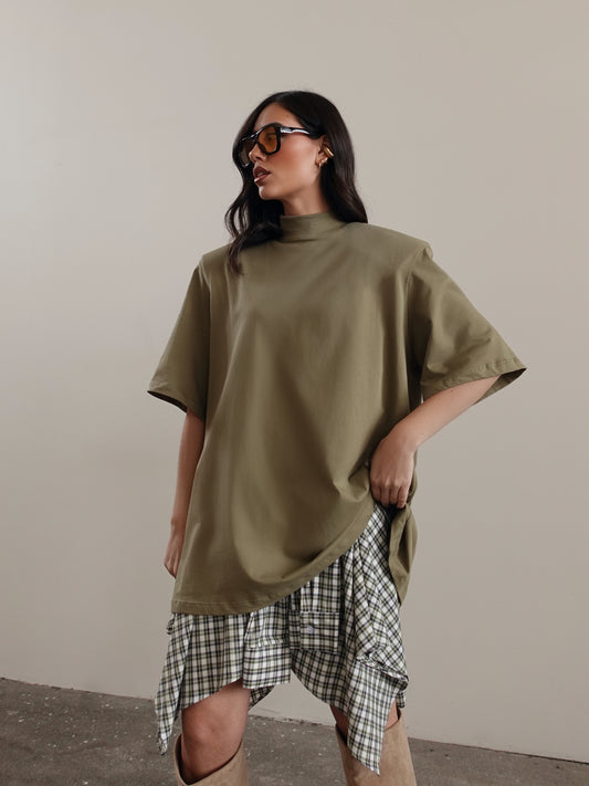 T-SHIRT GILDA CON SPALLINE - VERDE