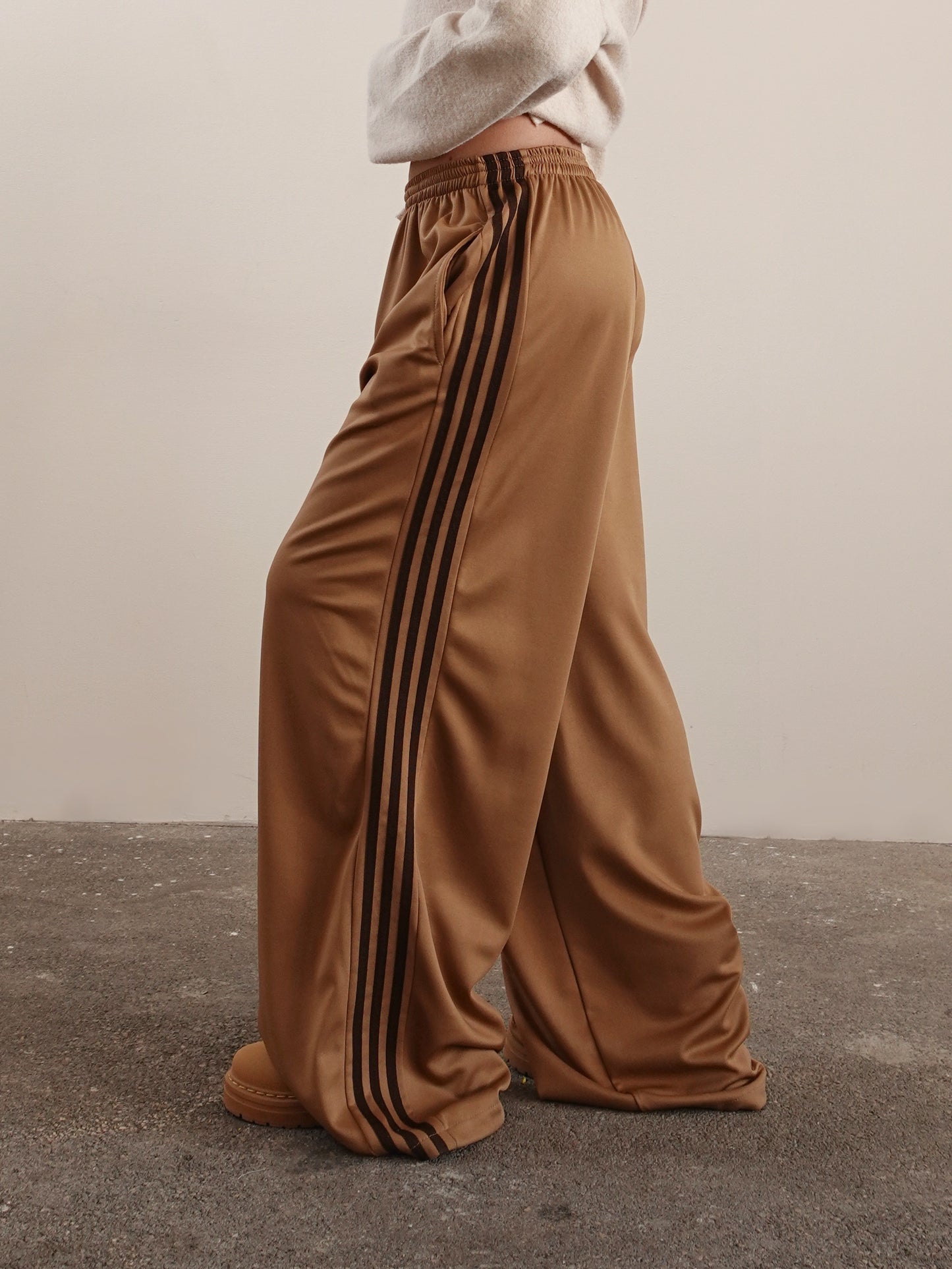 TRACK PANTS DETROIT - CAMEL/MARRONE  6865