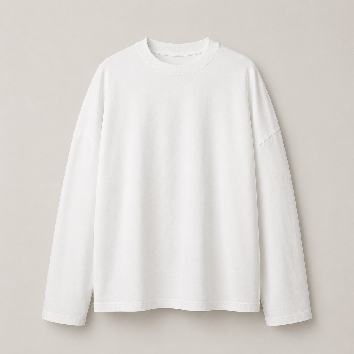 LONG-SLEEVE BASIC LUMINA - BIANCO LD6024