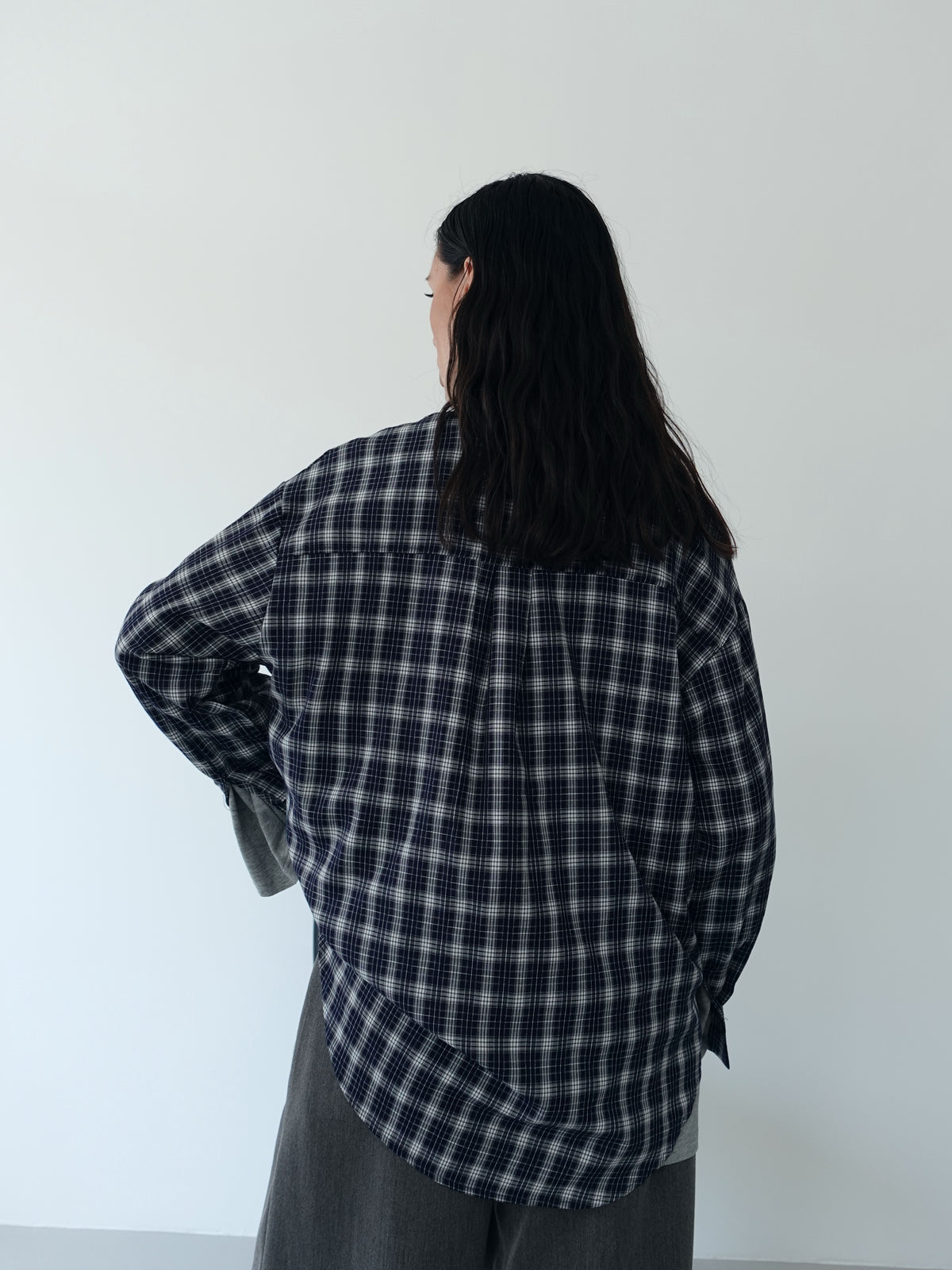 CAMICIA A QUADRI IN COTONE - BLU 17310