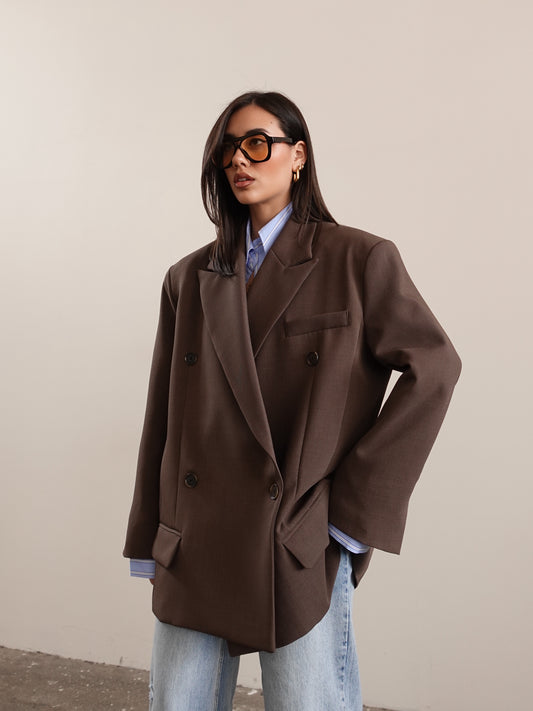 BLAZER MAN DOPPIOPETTO - CAFFE' 25262