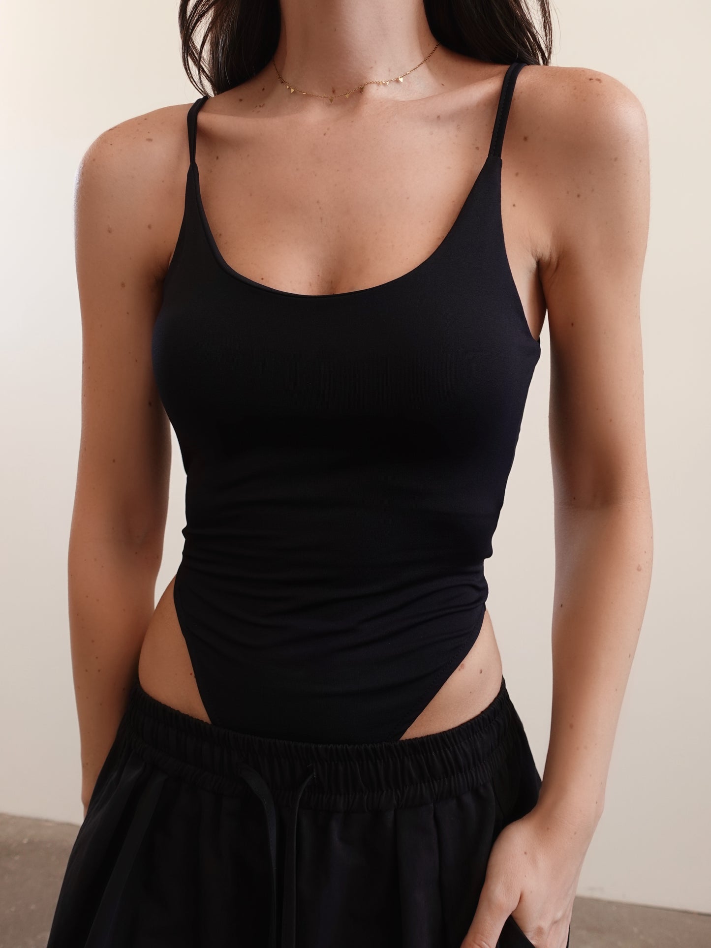 BODY BASIC ELASTICIZZATO - NERO 11275