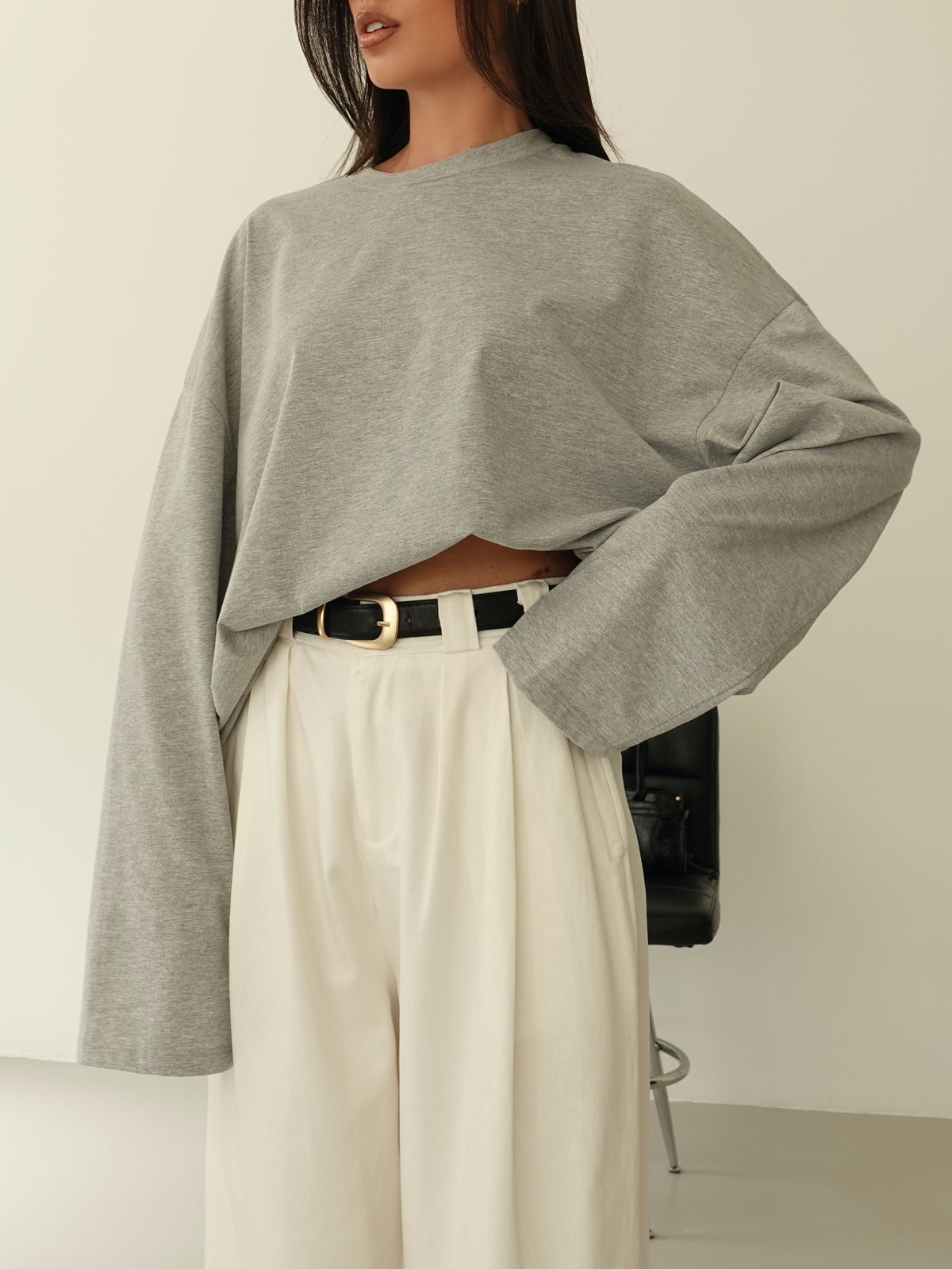 LONG-SLEEVE BASIC LUMINA - GRIGIO LD6024