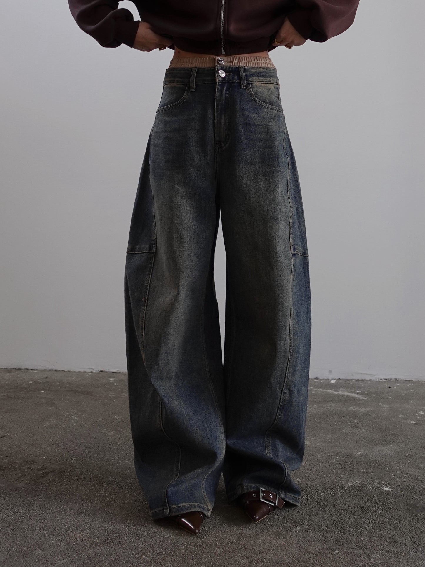 JEANS UNDERWEAR BALLOON FIT - SABBIA 32271