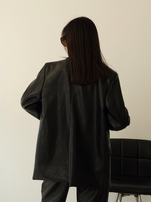 BLAZER DADDY IN ECOPELLE - NERO 25018