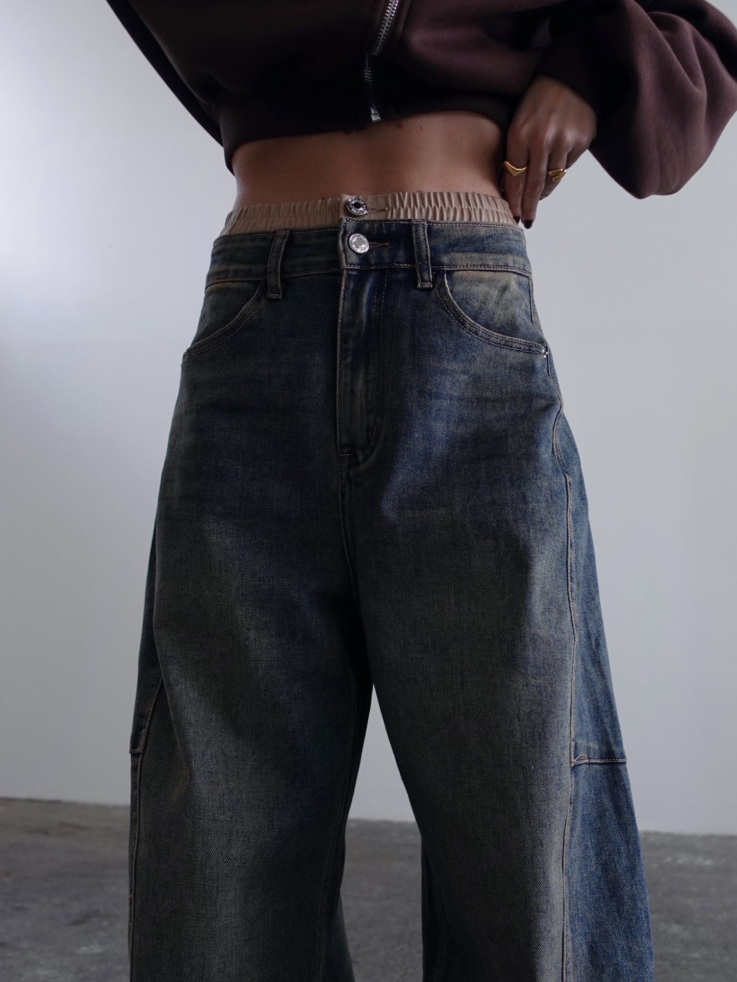 JEANS UNDERWEAR BALLOON FIT - SABBIA 32271