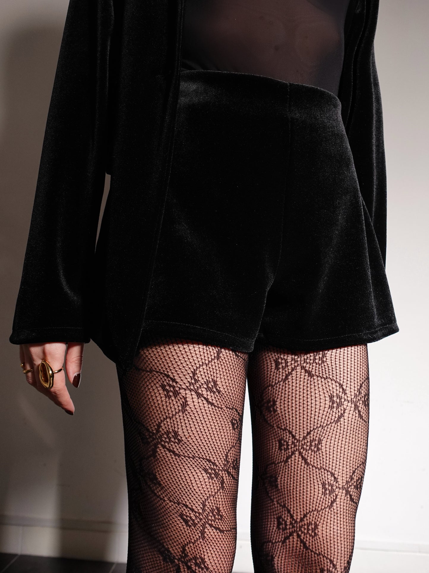 COORDINATO VELVET - NERO 45058/45059