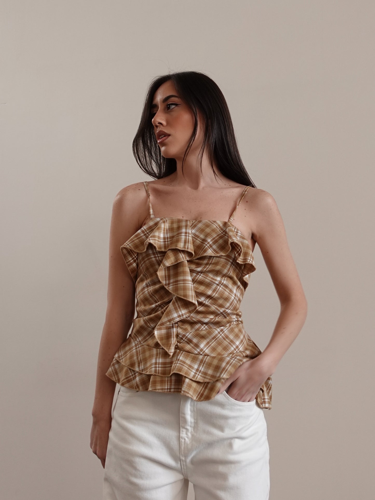 TOP COUNTRY A QUADRI - SENAPE 50092