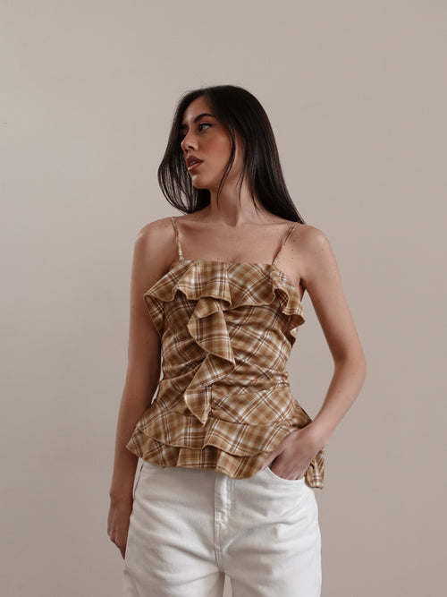 TOP COUNTRY A QUADRI - SENAPE 50092