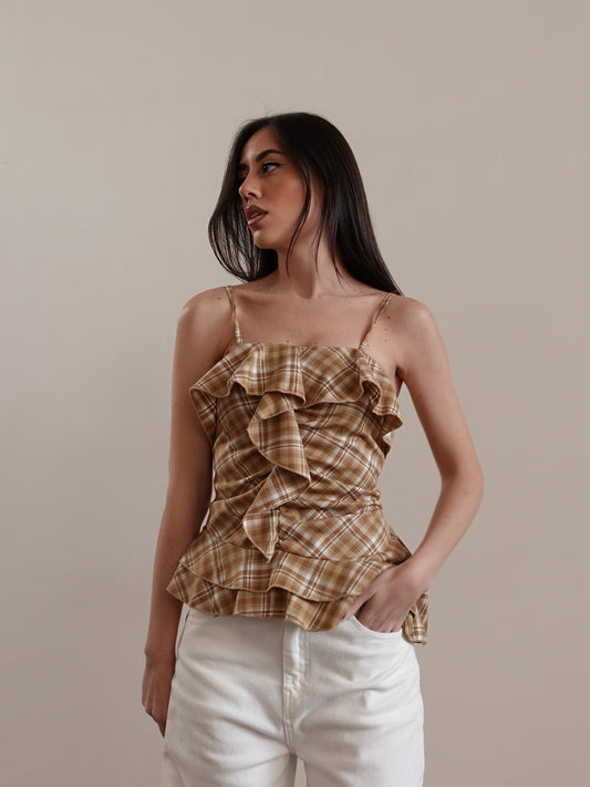 TOP COUNTRY A QUADRI - SENAPE 50092