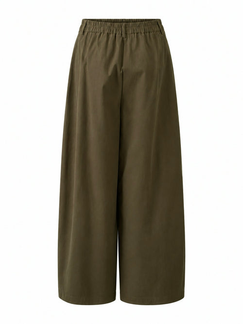 PANTALONI BALLOON 100% COTONE - VERDE 9134