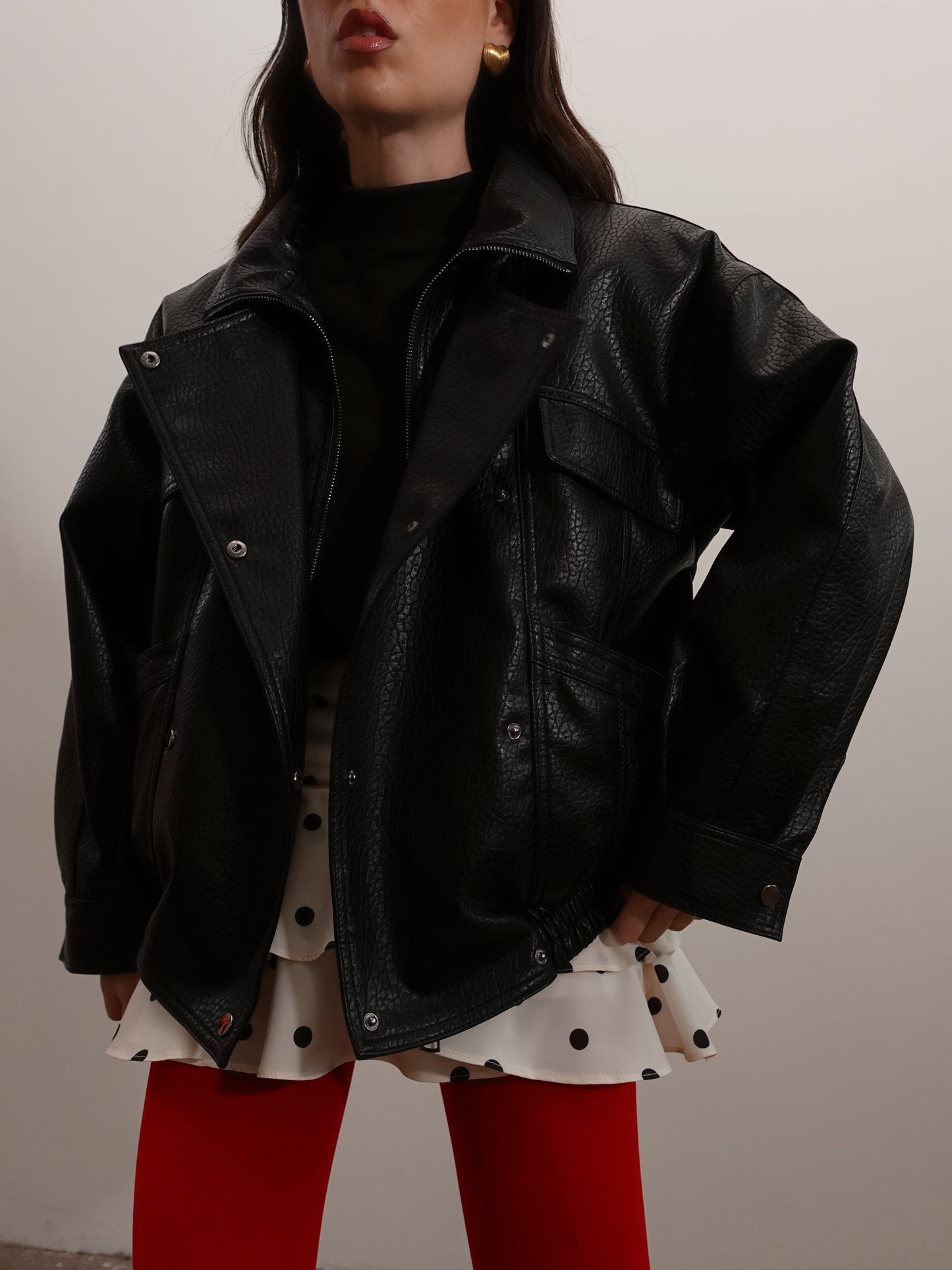 CHIODO JAPAN IN ECOPELLE - NERO 16182